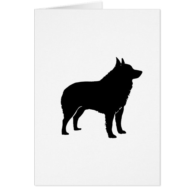 Schipperke silhouette (Voorkant)