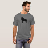 Schipperke Silhouette T-shirt (Voorkant volledig)