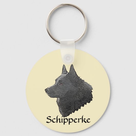Schipperke Sleutelhanger (Voorkant)