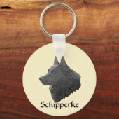 Schipperke Sleutelhanger (Voorkant)