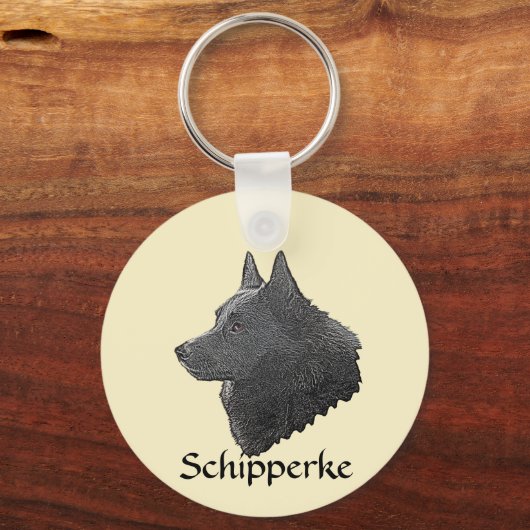 Schipperke Sleutelhanger (Voorkant)