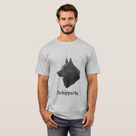 Schipperke T-shirt (Voorkant volledig)