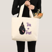 Schipperke Trick Grote Tote Bag (Voorkant (product))