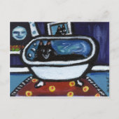 Schipperke-waterbad Briefkaart (Voorkant)