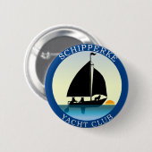 Schipperke Yacht Club Ronde Button 5,7 Cm (Voorkant /achterkant)