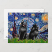 Schipperkees (2,5&6) — Sterrennacht Briefkaart (Voorkant / Achterkant)
