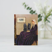 Schipperkes (twee) - Moeder van Whsitler Briefkaart (Staand voorkant)