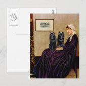 Schipperkes (twee) - Moeder van Whsitler Briefkaart (Voorkant / Achterkant)