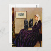 Schipperkes (twee) - Whiskeraars Moeder Briefkaart (Voorkant / Achterkant)