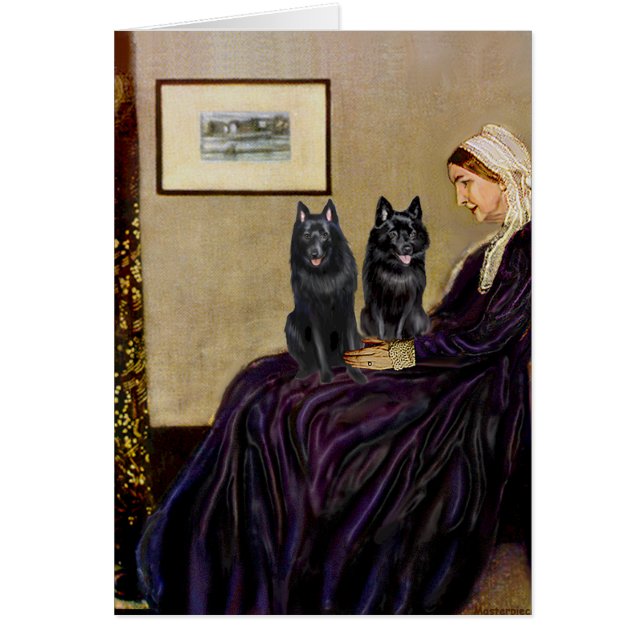 Schipperkes (twee) - Whsitlers Moeder (Voorkant)