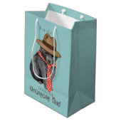 Schippperke Dad Medium Cadeauzakje (Achterkant Gekanteld)