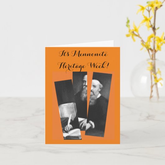 Schism Mennoniet Erfgoed Week Kaart (Gele Bloem)