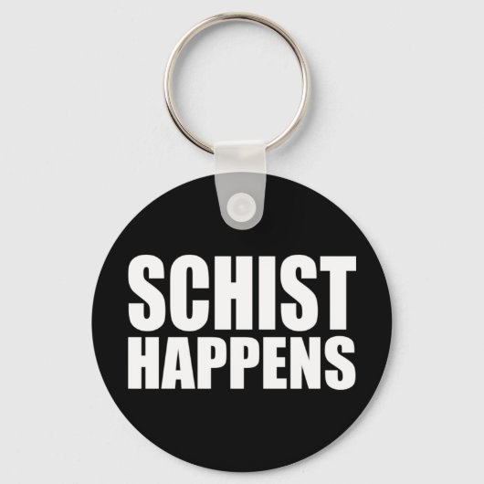 Schist Gebeurt- Geologie Sleutelhanger (Voorkant)