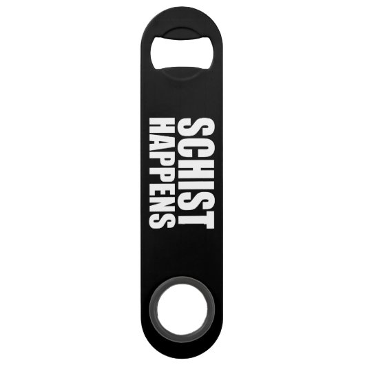 Schist gebeurt speed flessenopener (Achterkant)