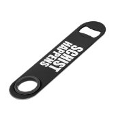 Schist gebeurt speed flessenopener (Achterkant Gekanteld)