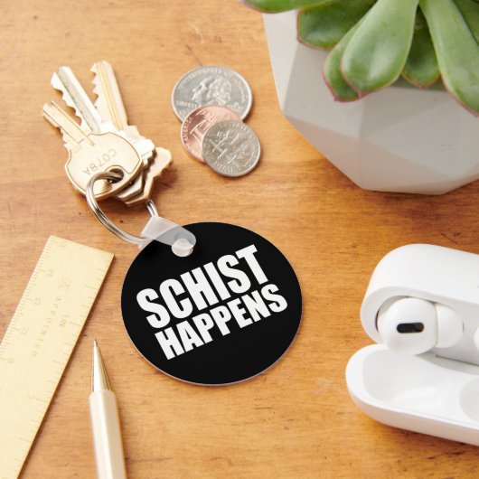 Schist Happens - Geologie Sleutelhanger (Bureau)