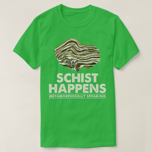 Schist Happens Rock Collector T-shirt (Design voorkant)