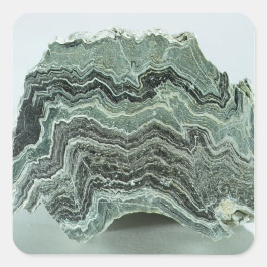 Schist rock vierkante sticker (Voorkant)