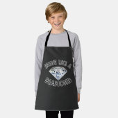 Schitter als een diamant  schort (Gedragen)