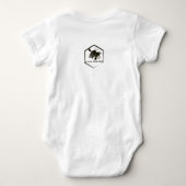 SCHITTER ALS EEN STER - Gecko baby bodysuit met ko (Achterkant)