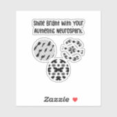 Schitter Authentieke Neurospark Neurodiversiteit Sticker (Vel)