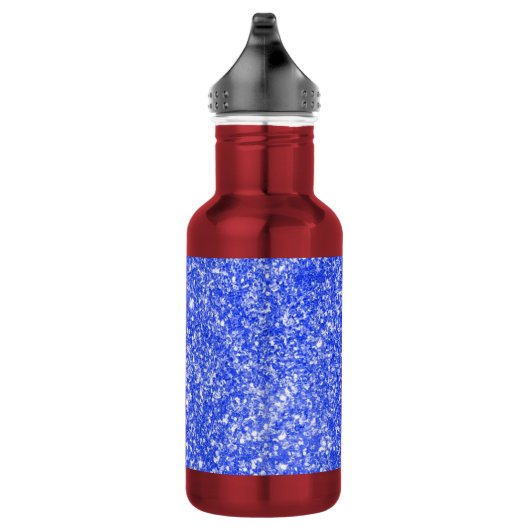 Schitter Blauw Waterfles (Rechts)