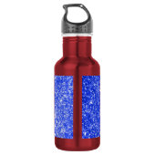Schitter Blauw Waterfles (Achterkant)