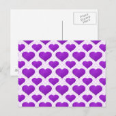 Schitter Hart Fundamentele Paarse 1 Briefkaart (Voorkant / Achterkant)