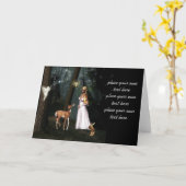 Schitter in het bos - de fantasie kaart-douane van kaart (Gele Bloem)