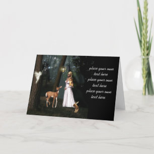 Schitter in het bos - de fantasie kaart-douane van kaart