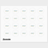 Schitter Klein Kind Klassieke Ronde Sticker (Vel)
