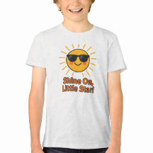 Schitter op kleine ster Schattig ontwerp met zon