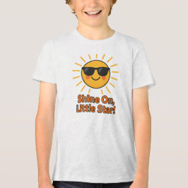 Schitter op kleine ster Schattig ontwerp met zon Tri-Blend Shirt