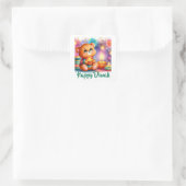 Schitter Straalend Vierkante Sticker (Tas)