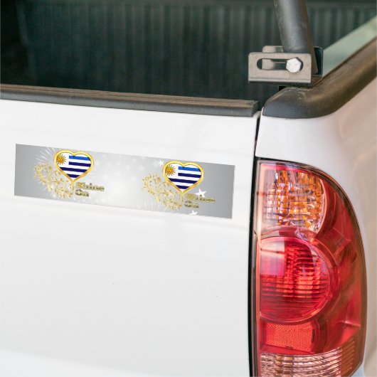 Schitter Uruguay Bumpersticker (Op Truck)