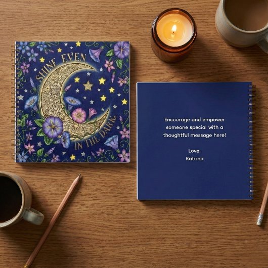 Schitter Zelfs In Het Donker Spiraal Notebook Notitieboek