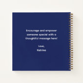 Schitter Zelfs In Het Donker Spiraal Notebook Notitieboek (Achterkant)