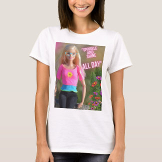 schitteren en schitteren de hele dag t-shirt