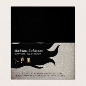 schitteren | Glamour Stylist Kit | Haar en schoonh Visitekaartje (Buitenkant ongevouwen)