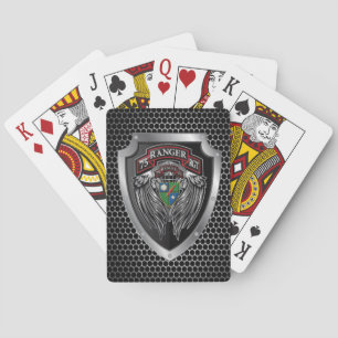 Schitterend 75e Ranger Regiment Pokerkaarten