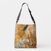 Schitterend, aangepast Red Fox-ontwerp Crossbody Tas (Achterkant)