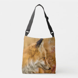 Schitterend, aangepast Red Fox-ontwerp Crossbody Tas