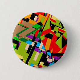 Schitterend abstract ontwerp ronde button 5,7 cm