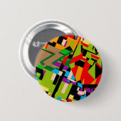 Schitterend abstract ontwerp ronde button 5,7 cm (Voorkant /achterkant)