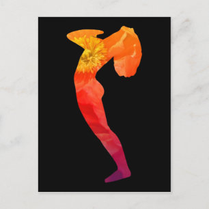 Schitterend Abstract zonwerend asanontwerp   Briefkaart