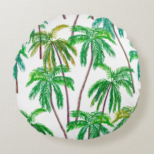 Schitterend acryl naadloos bloemenzomerpatroon w rond kussen