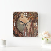 Schitterend, , Art Deco, Wall Clock Vierkante Klok (Huis)