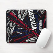 Schitterend Australië vlag kleuren patriottisch Muismat (Met muis)