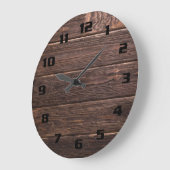 Schitterend authentiek Roestrijk Donker hout Grote Klok (Hoek)