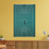 Schitterend Basketball-ontwerp Canvas Afdruk (Insitu (Woonkamer))